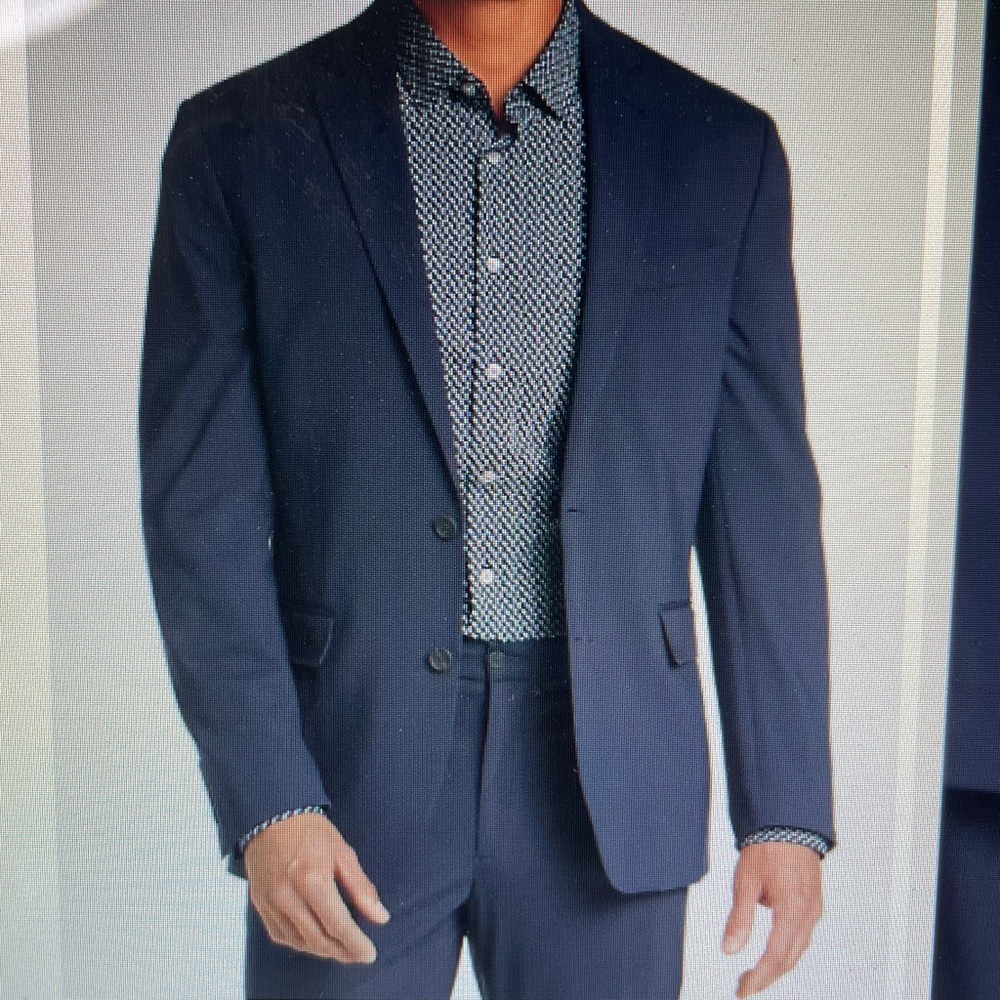 Kenneth Cole Dark Gray Suit Coat